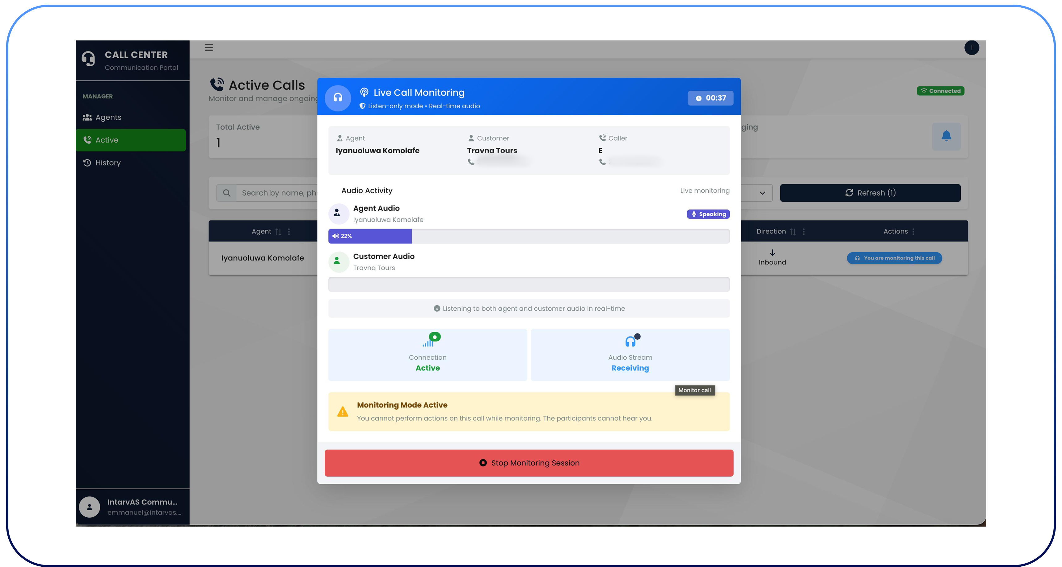 Calling solutions interface